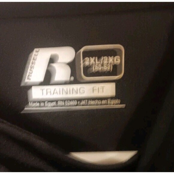 Russell Training Fit Dri-Power 360 Men's XXL Workout T-Shirt With Hood Black - Picture 2 of 4